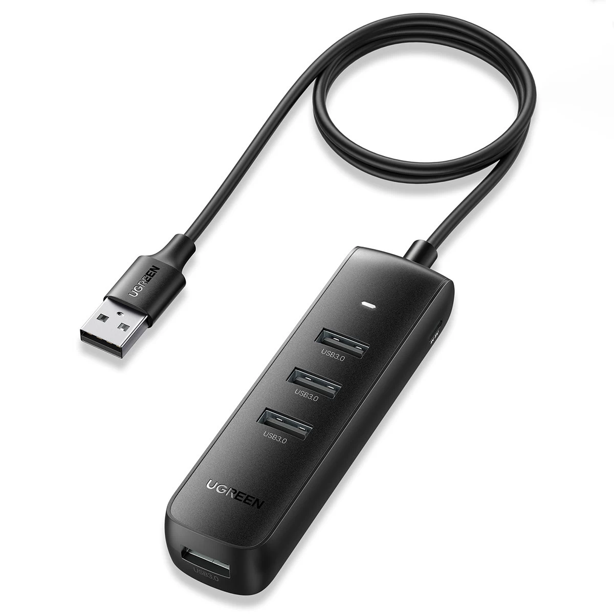 Prievadų Skirstytuvas Hub Usb-a - 4x Usb 3.2 Gen 1 Juodas Prievadų Skirstytuvas Hub Usb-a - 4x Usb 3.2 Gen 1 Juodas