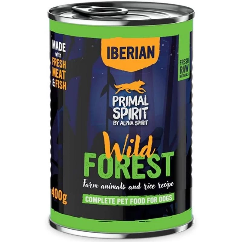 PRIMAL Iberian Wild Forest konservas šunims 400g (6), PRIMD060007712