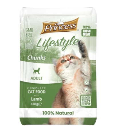 PRINCESS Lifestyle šlapias ėdalas katėms su ėriena 100g