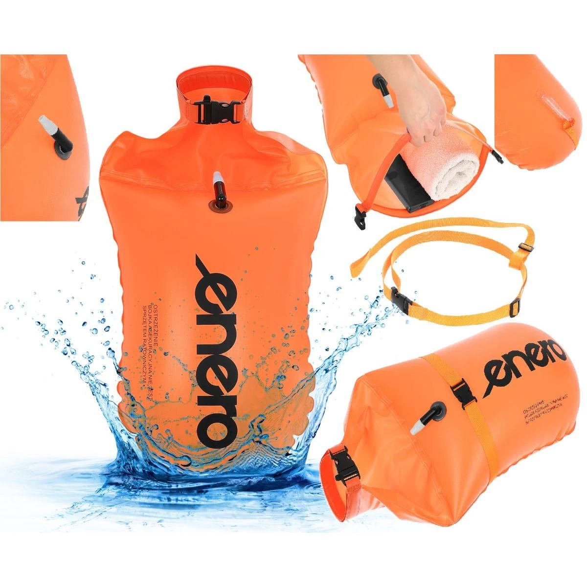 Pripučiamasis Plūduras Su Sausa Kišene 2in1 Enero 69x37,5cm