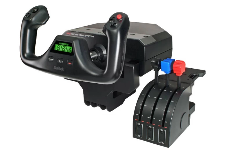 pro Flight Yoke Sistema (volantas + Droselinė Sklendė)