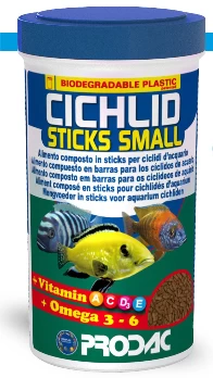 PRODAC CICHLID STICKS SMALL mažos lazdelės ciklidams 250ml 90g, CICS250.1