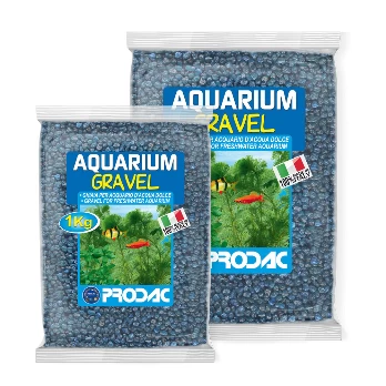 PRODAC Gruntas akvariumui mėlynas 2-3mm 1kg, Q3KG1