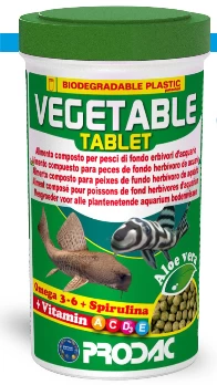 PRODAC VEGETABLE TABLET tabletės veg. dugninėms žuvims 50ml 30g, TAG50.1