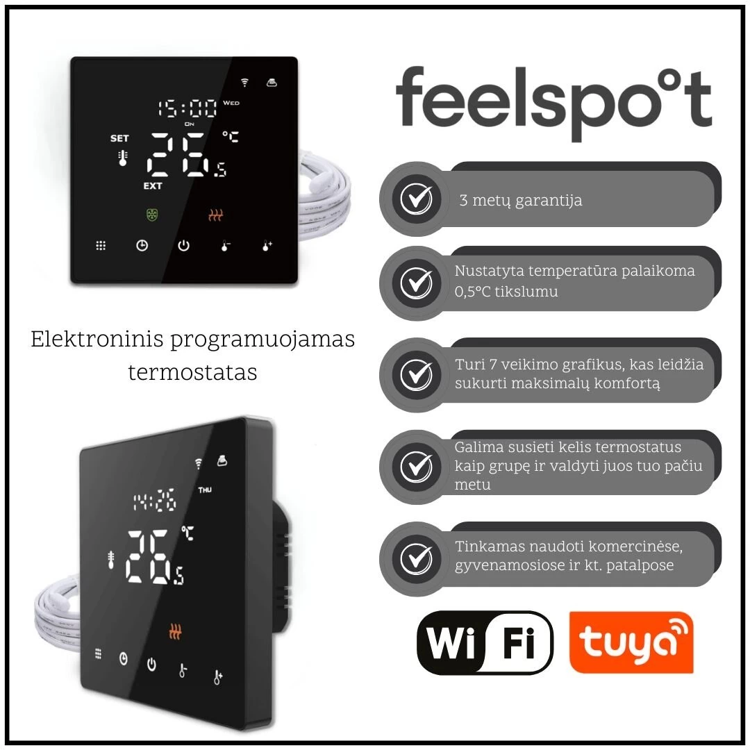 Progr. termostatas Feelspot WTH22.16 WiFi Progr. termostatas Feelspot WTH22.16 WiFi