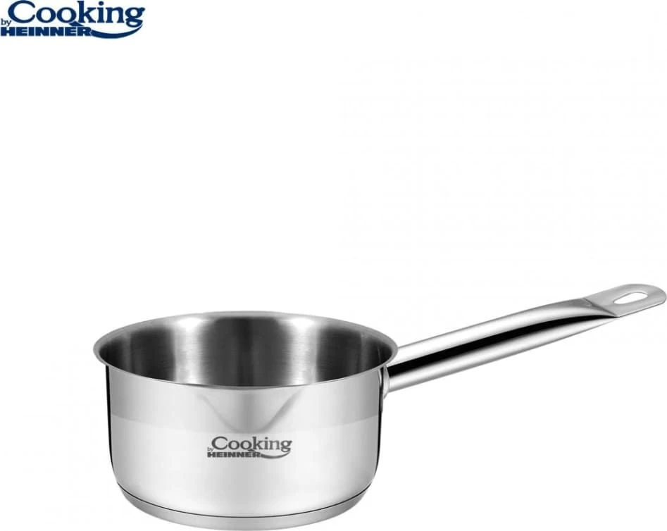 Puodas be dangčio nerūdijančio plieno su teflono danga 1L 14x7cm HR-RW-1C HEINNER