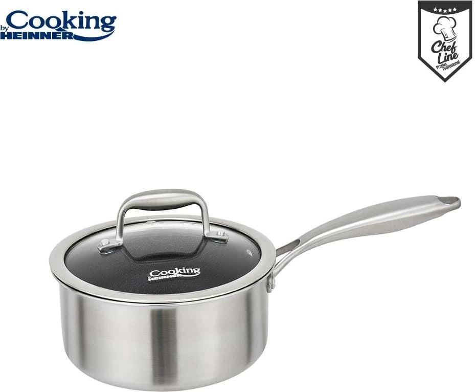 Puodas nerūdijančio plieno su keramikos danga 1.6L 16x8.5cm HR-MRK-16 HEINNER