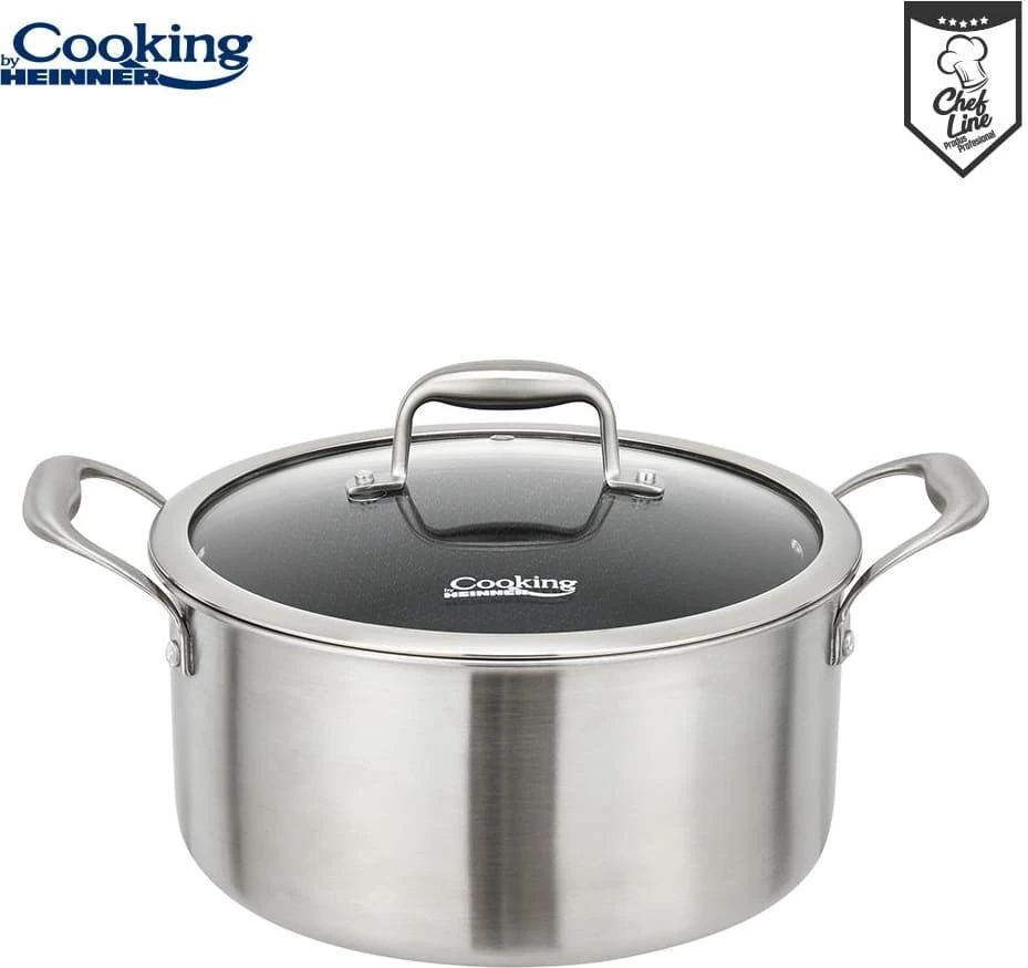 Puodas nerūdijančio plieno su keramikos danga 7L 28x13cm HR-MRK-28 HEINNER