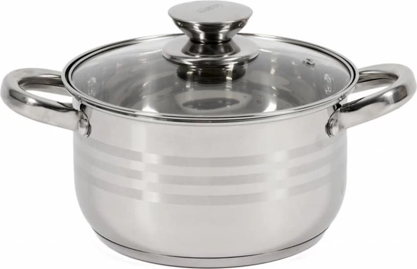 Puodas nerūdijančio plieno su teflono danga 2.5L 18x10.5cm HR-HJ-025 HEINNER