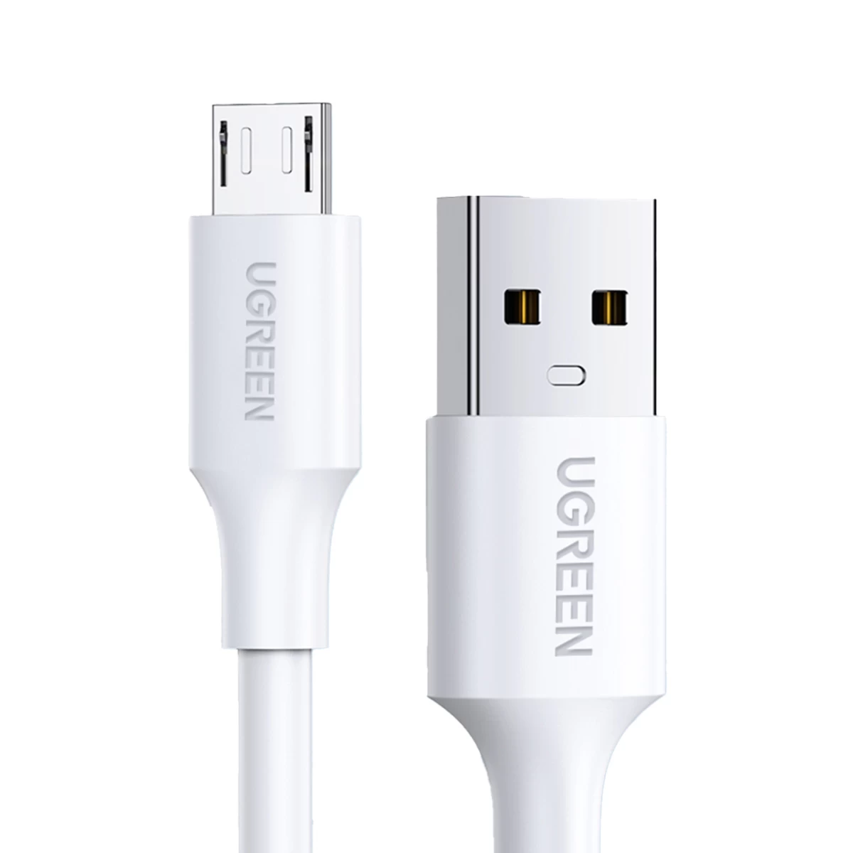 Pvc Kabelis Usb0-a - Microusb 480 Mb/s 0,5 M, Baltas