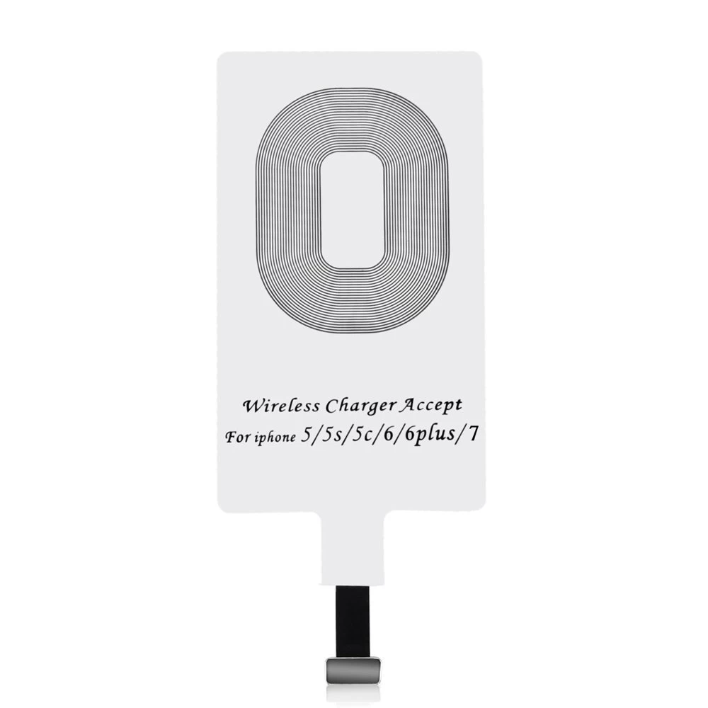 Qi Belaidžio įkrovimo Adapteris lightning Indukcinis įdėklas, Baltas