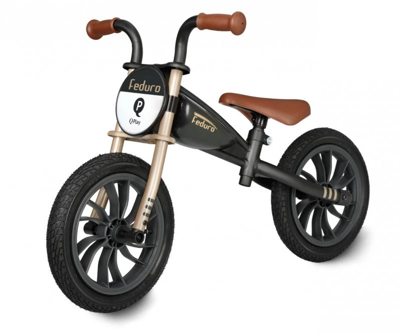 Qplay Bėgimo Dviratis Feduro Black-golden