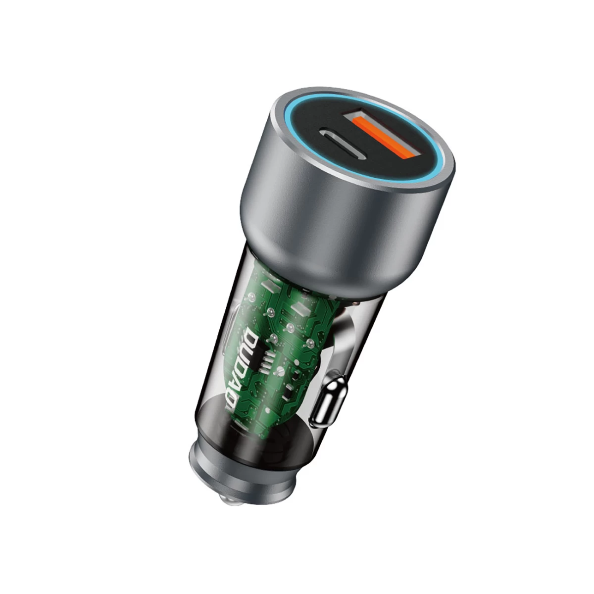 R4t 30w Usb-a Usb-c Automobilinis įkroviklis - Pilkas