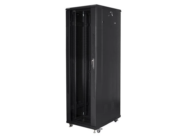Rack 19 42u 600x1000 Mm Juodos Spalvos Stovo Spinta Ff01-6042-12b