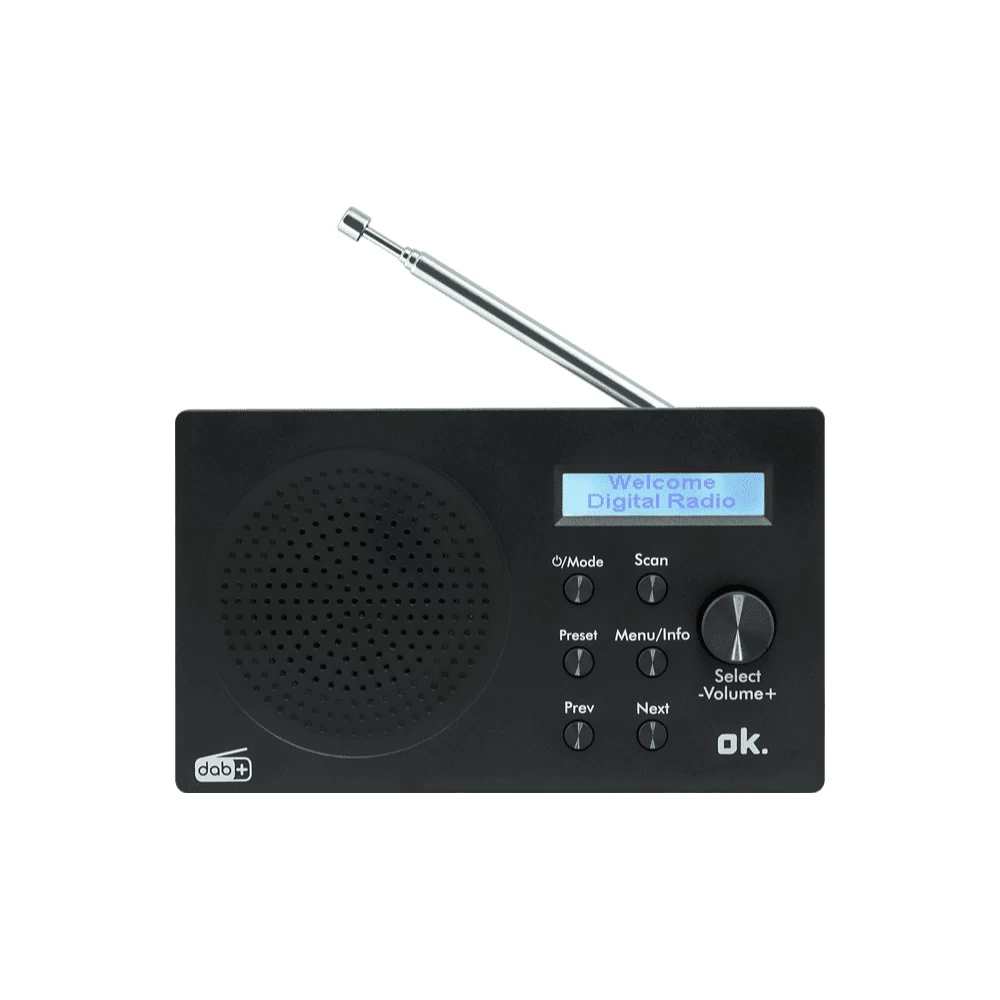 Radijas OK. ORD 101BT-B-2, DAB+, FM, Bluetooth, (Ekspozicinė prekė)