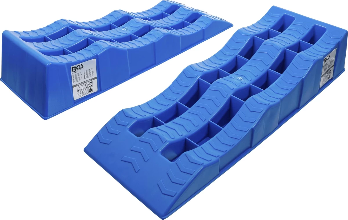 Rampų rinkinys | Plastikas | 3 užvažiavimo aukščiai | 2 vnt. (74402)