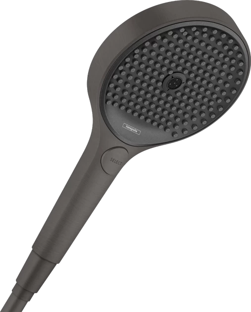 Rankinis dušelis HANSGROHE Rainfinity 130 3jet EcoSmart, Brushed Black Chrome, 26865340