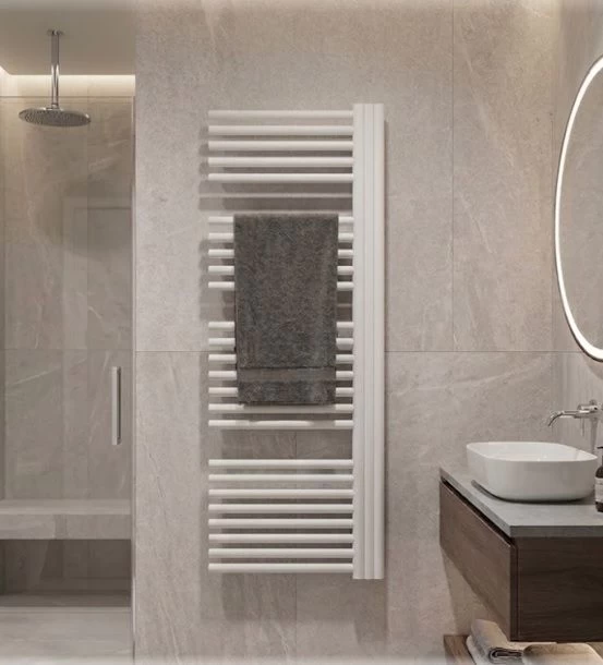 Rankšluosčių džiovintuvas Očenašek BNL 50x130 cm, baltas, kairė BNL5001300W-L
