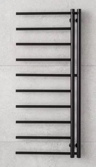 Rankšluosčių džiovintuvas PMH Apollo 50x150 cm, juoda strukūrinė, AP2BL-L, kairė