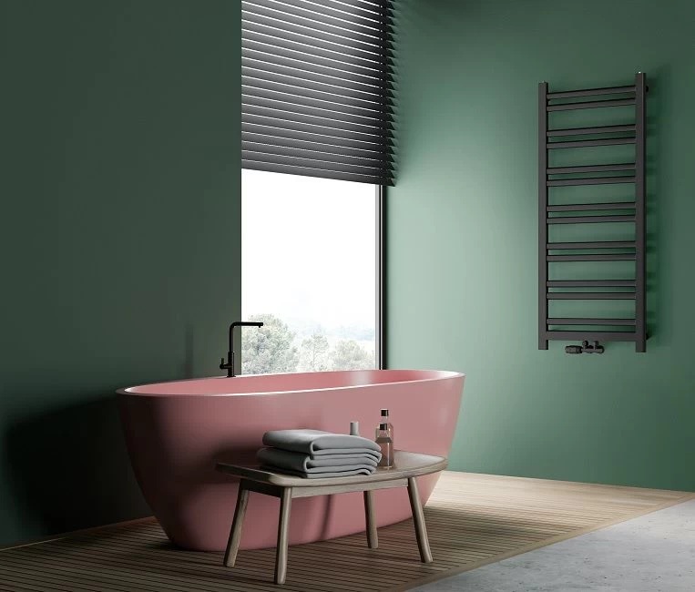 Rankšluosčių džiovintuvas Regnis Retro 44x90 cm, juoda