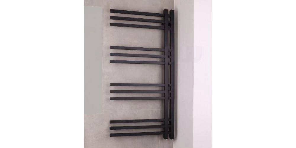 Rankšluosčių džiovintuvas WOBBEE Flint 50x100 cm, juodas