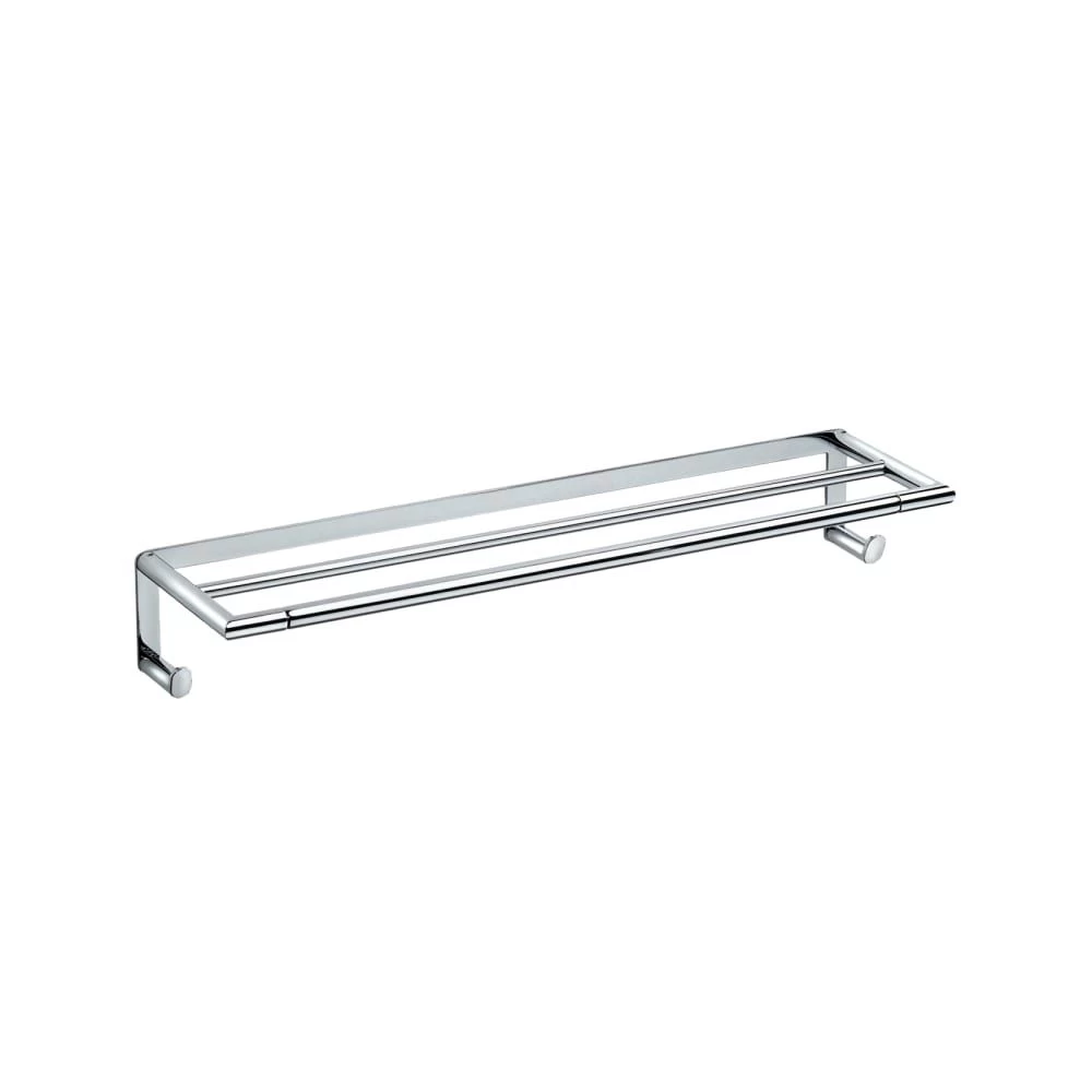 Rankšluosčių lentyna su kabliukais LAUFEN HALI 50 cm, chromas, H3811720040001