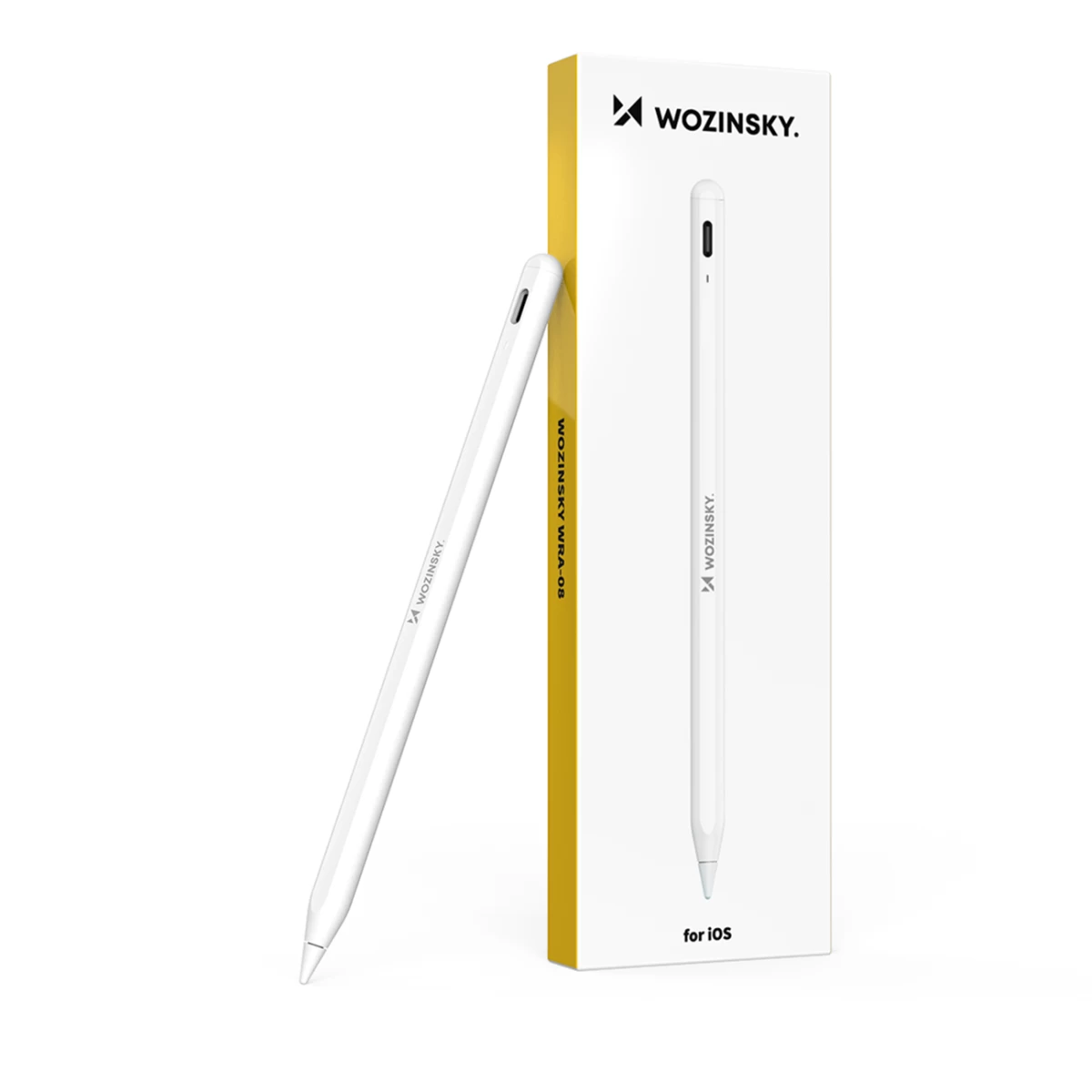 Rašiklis Wra-08, Skirtas apple Ipad 2018-2025, Usb-c, Baltas