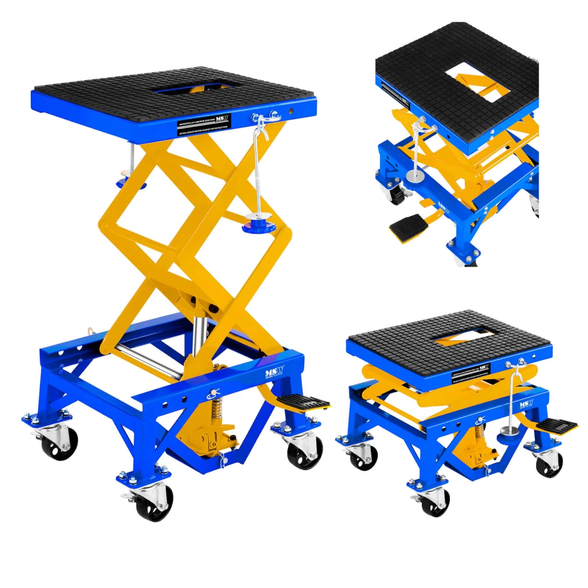 Ratinė Mobilioji Motociklų Pakėlimo Platforma 135 Kg Msw Mhb-135-pro