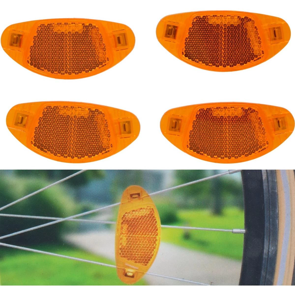 Ratų Atšvaitai Su Stipinais 4 Vnt. Dunlop