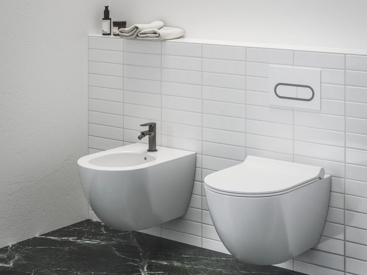 Ravak Eleganta Bidė maišytuvas 130 mm be dugno vožtuvo, Graphite Brushed X070332