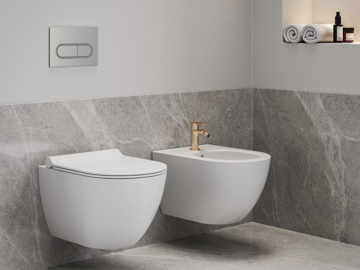 Ravak Eleganta Bidė maišytuvas 130 mm be dugno vožtuvo, Rose Gold Brushed X070369