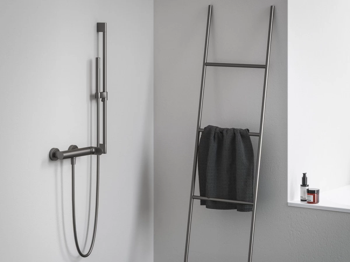 Ravak Eleganta Dušo maišytuvas be dušo komplekto, Graphite Brushed X070331