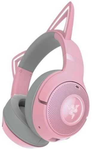Razer Kraken Kitty V2 BT Belaidės žaidimų ausinės, Bluetooth, Quartz