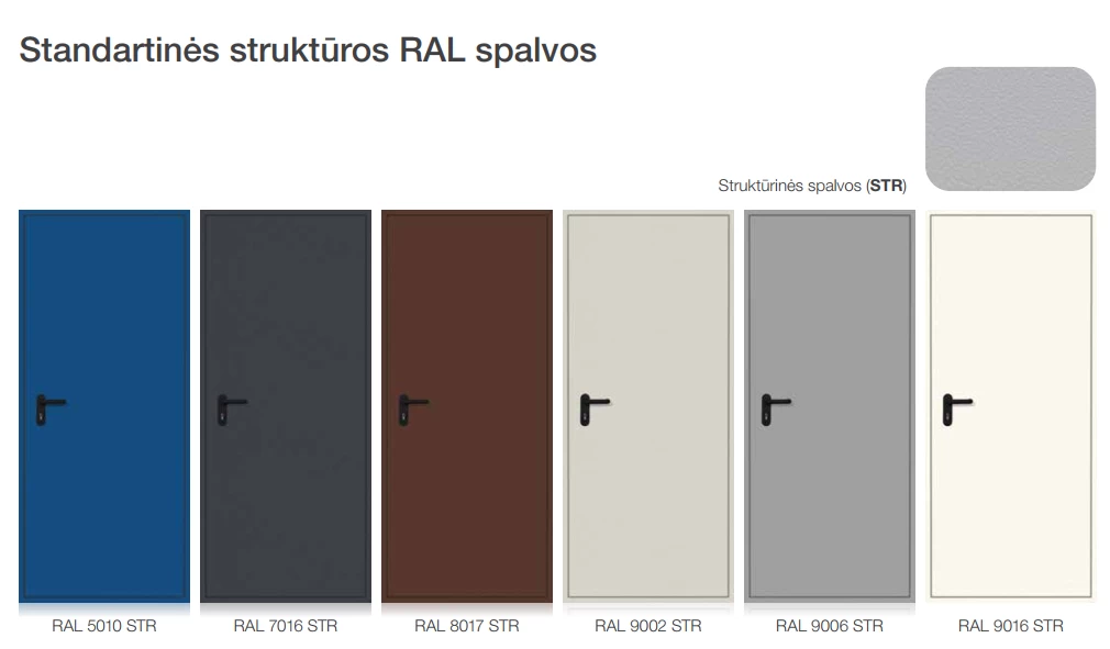 Ryterna RD40 – patikimos techninės lauko durys pramonei, sandėliukui, garažui ar ūkinei patalpai