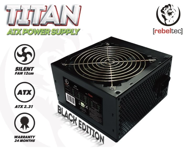 Rebeltec power supplay   ATX ver2.31 TITAN 500W