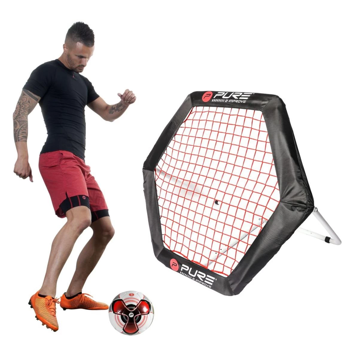 Rebounder Hexagon 95x85cm Pure 2 Improve Training Frame