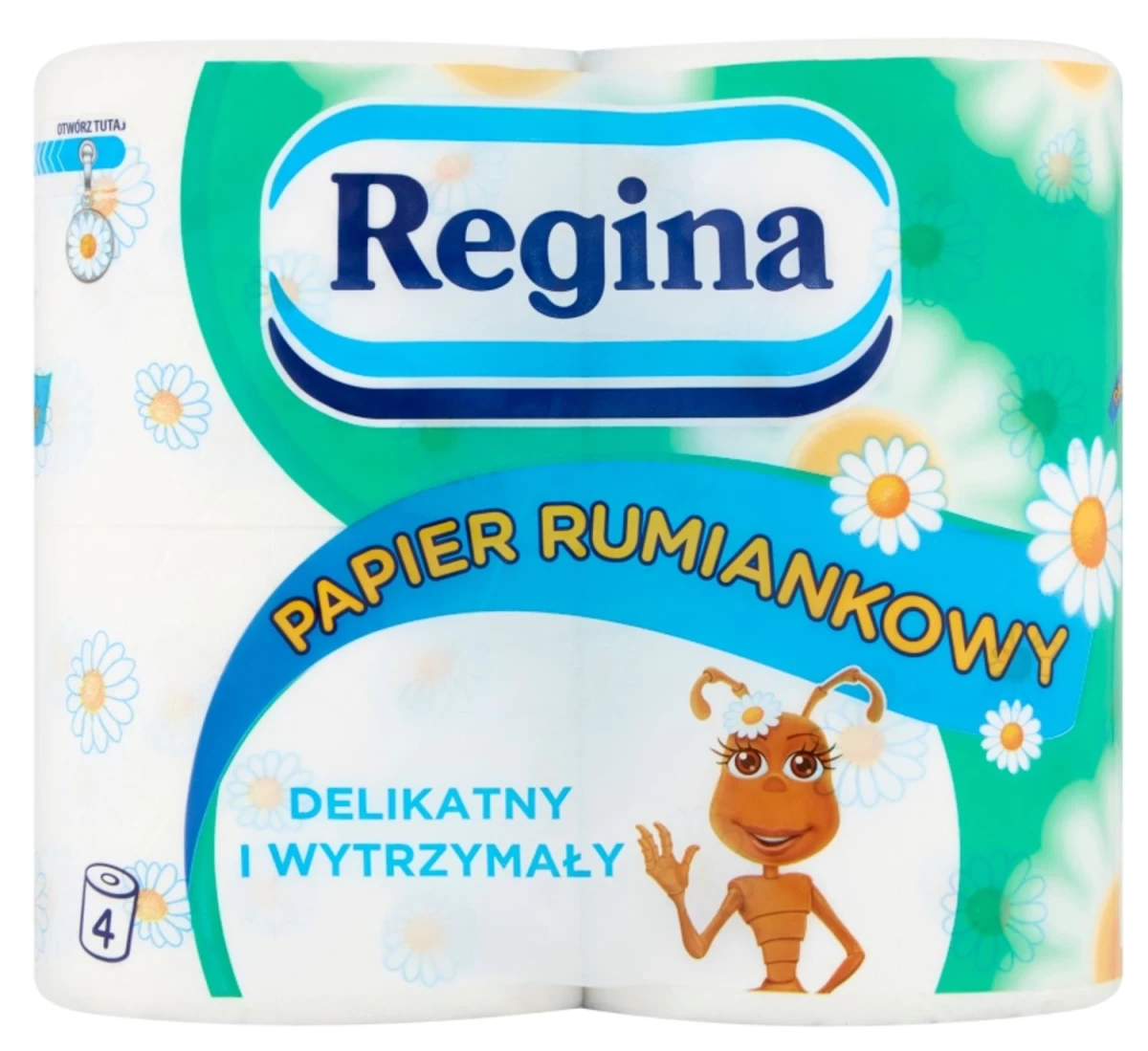 regina, Ramunėlių Tualetinis Popierius, 4 Ritinėliai.