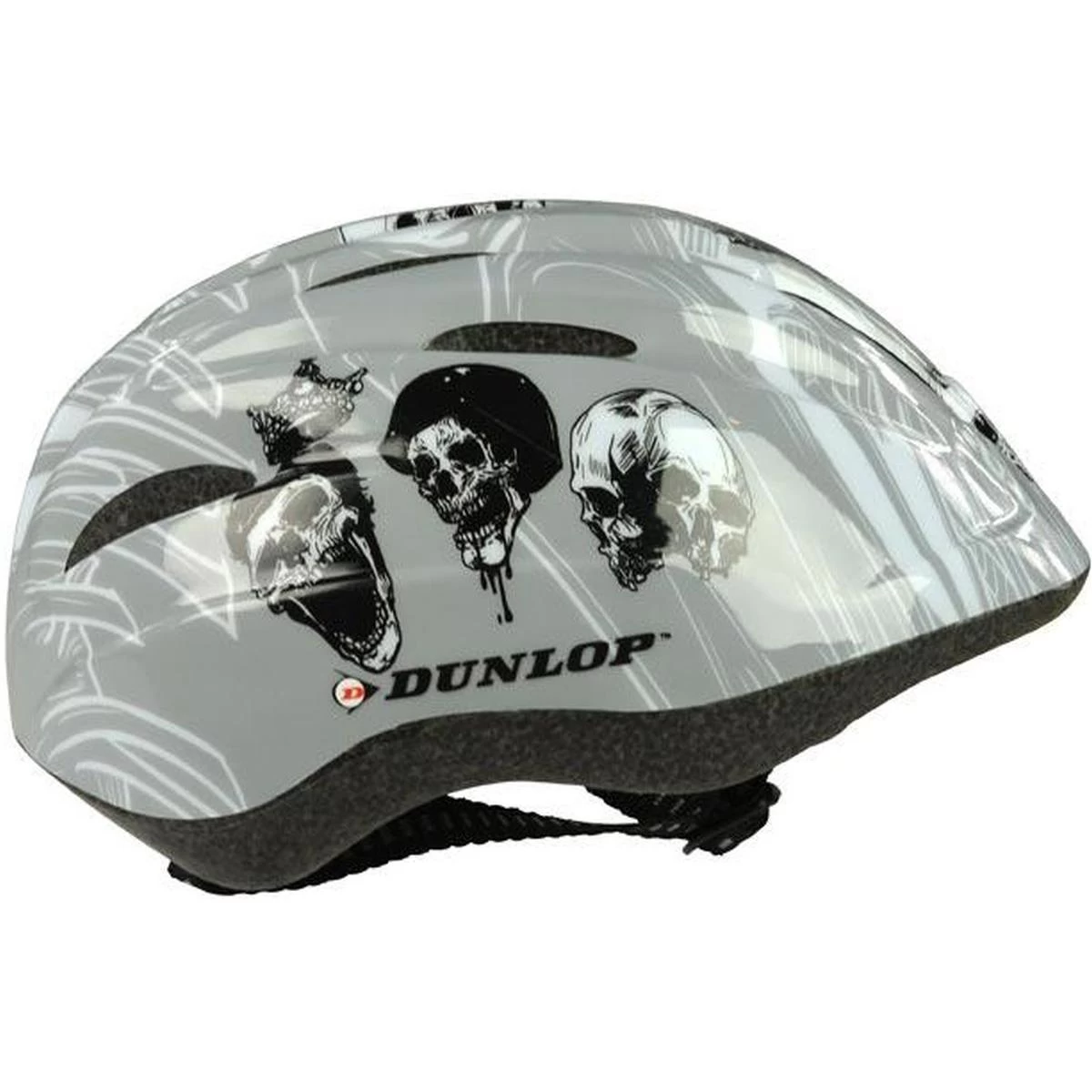 Reguliuojamas Vaikiškas Dviratininko šalmas Dunlop R. (48-52cm ) Pilkas