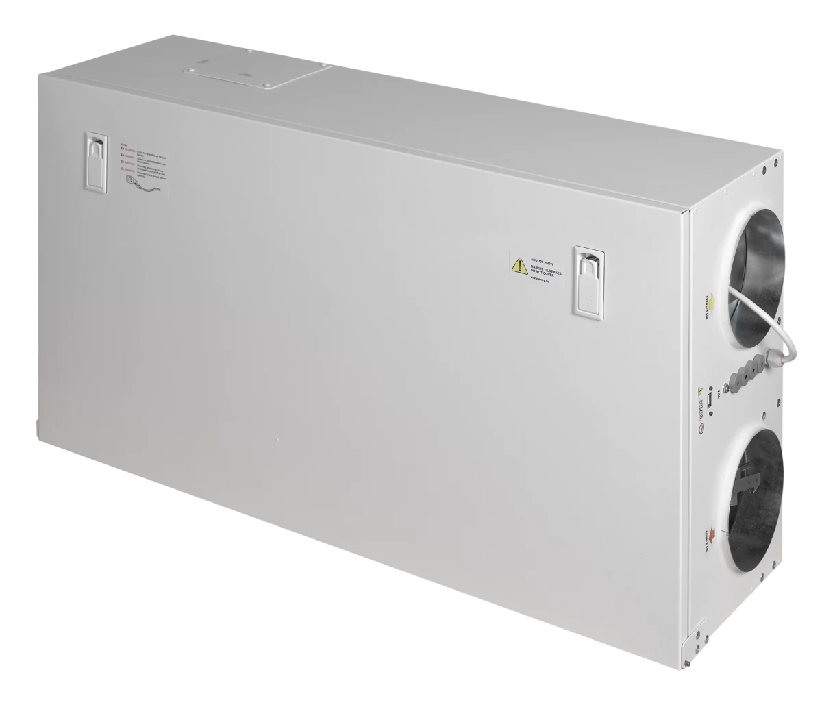 Rekuperatorius ENSY WAVE 400HV/1 lubinis kair. p. su Wi-Fi ir Bluetooth valdikliu