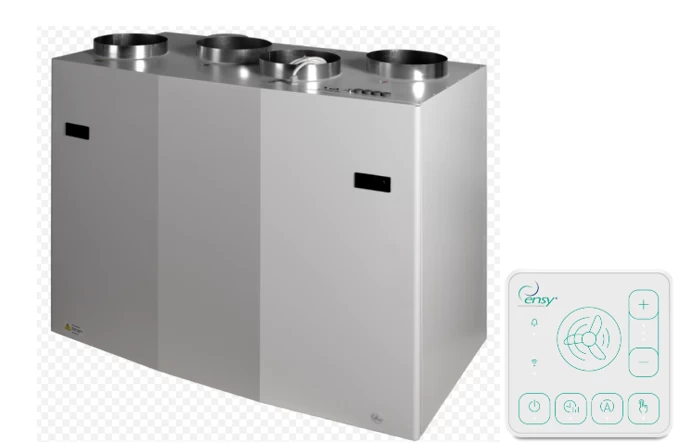 Rekuperatorius ENSY WAVE 550BH/1 vert. deš. p. 794 m³/h su Wi-Fi ir Bluetooth valdikliu