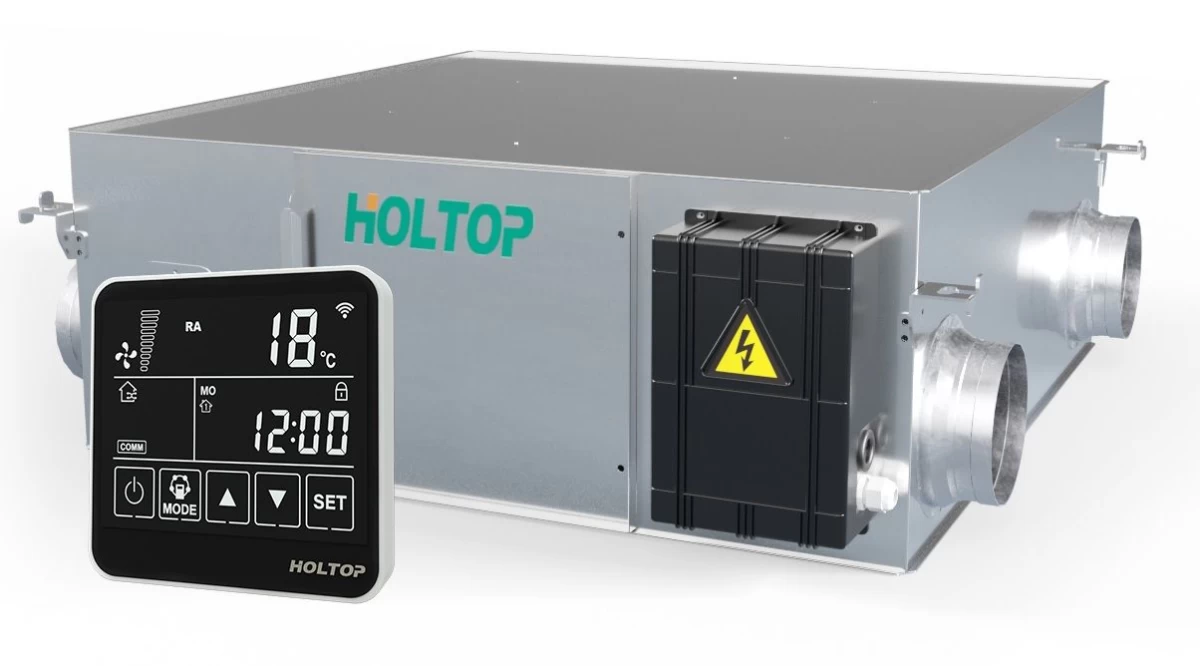 Rekuperatorius Holtop CFA 350C 350m3/h su liečiamu pulteliu
