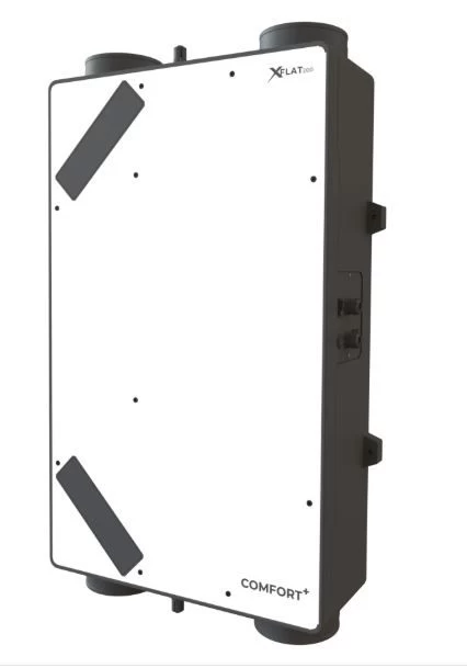 Rekuperatorius Xflat2-200 palub. enthalpinis, pašildytuvas, kair., Wifi valdymas, Bypass