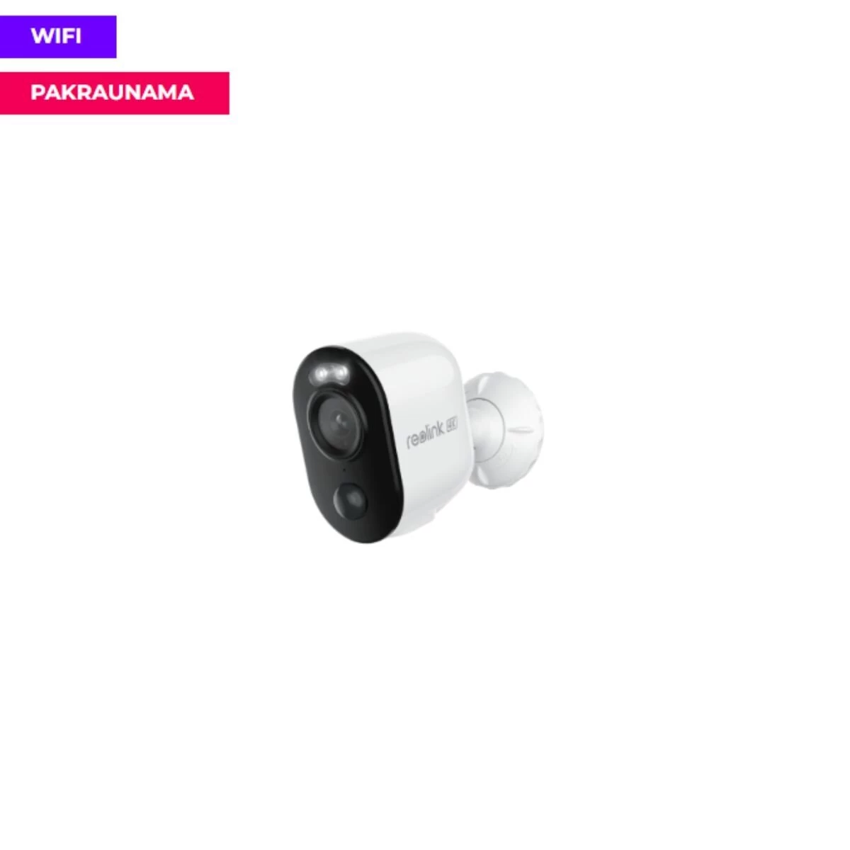 Reolink Argus 3 ULTRA WiFi vaizdo kamera su kraunama baterija, tinkama naudojimui lauke, belaidė Reolink Argus 3 ULTRA WiFi vaizdo kamera su kraunama baterija, tinkama naudojimui lauke, belaidė