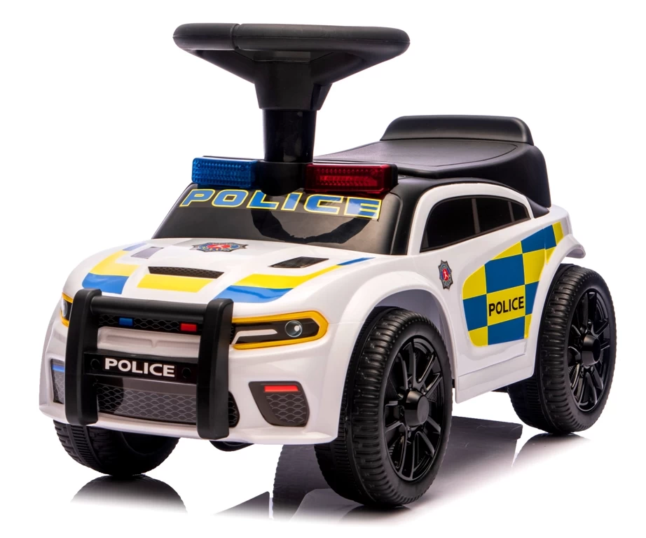 Rider J3 White Police Muzika, žibintai, Bamperis