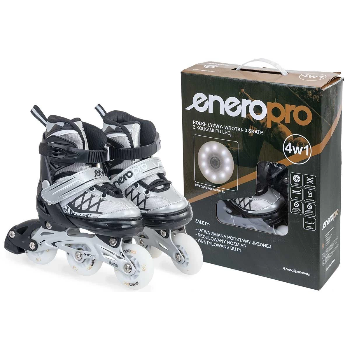 Riedučiai 4in1 Enero Pro Led 26-29 Pilka