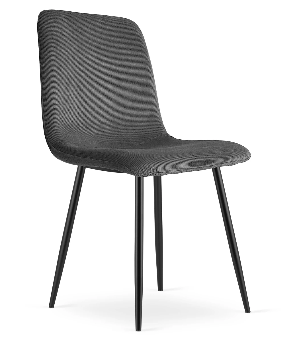 rift Kėdė - Pilkas Velvetas / Juodos Kojos X 1