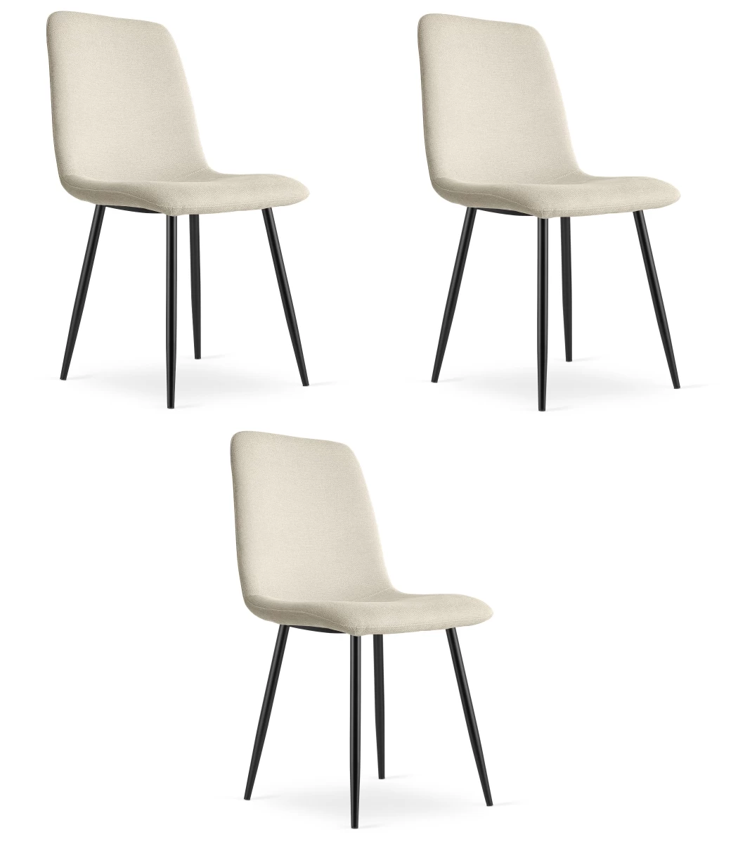 rift Kėdė - Smėlio Spalvos / Kojų Spalva Juoda X 3