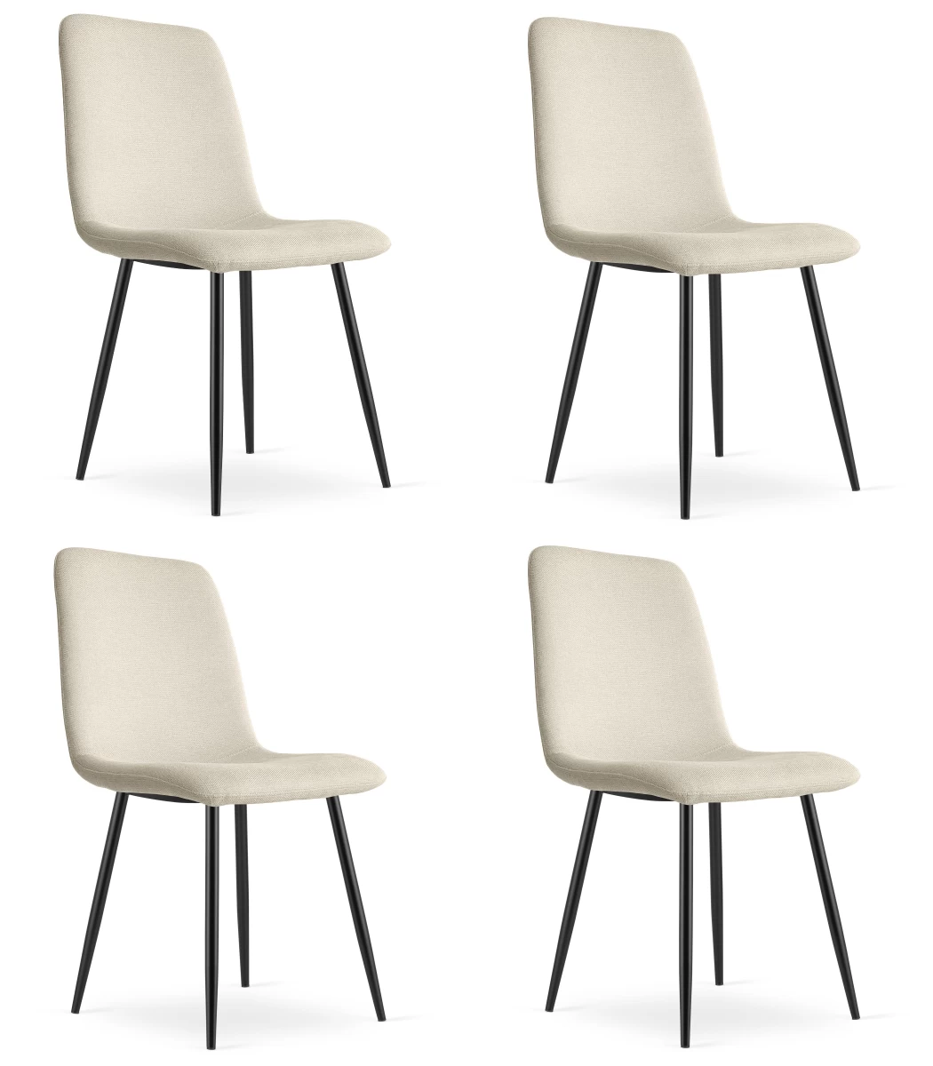 rift Kėdė - Smėlio Spalvos / Kojų Spalva Juoda X 4