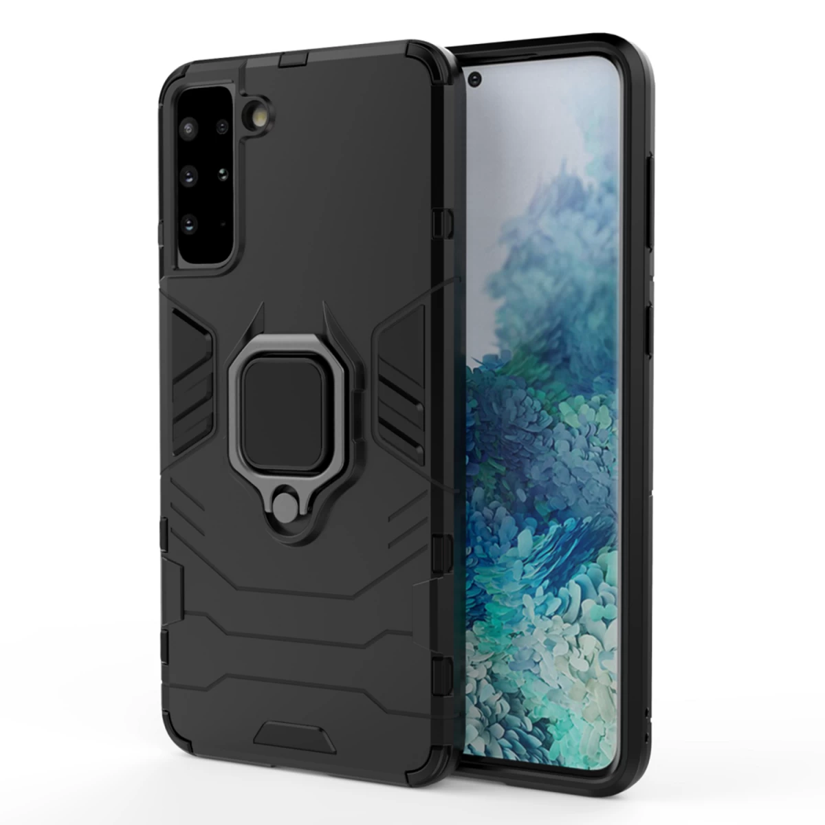 ring Armor Hibridinis šarvuotas Dėklas + Magnetinis Laikiklis samsung Galaxy S22+ (s22 Plus), Juodas ring Armor Hibridinis šarvuotas Dėklas + Magnetinis Laikiklis samsung Galaxy S22+ (s22 Plus), Juodas
