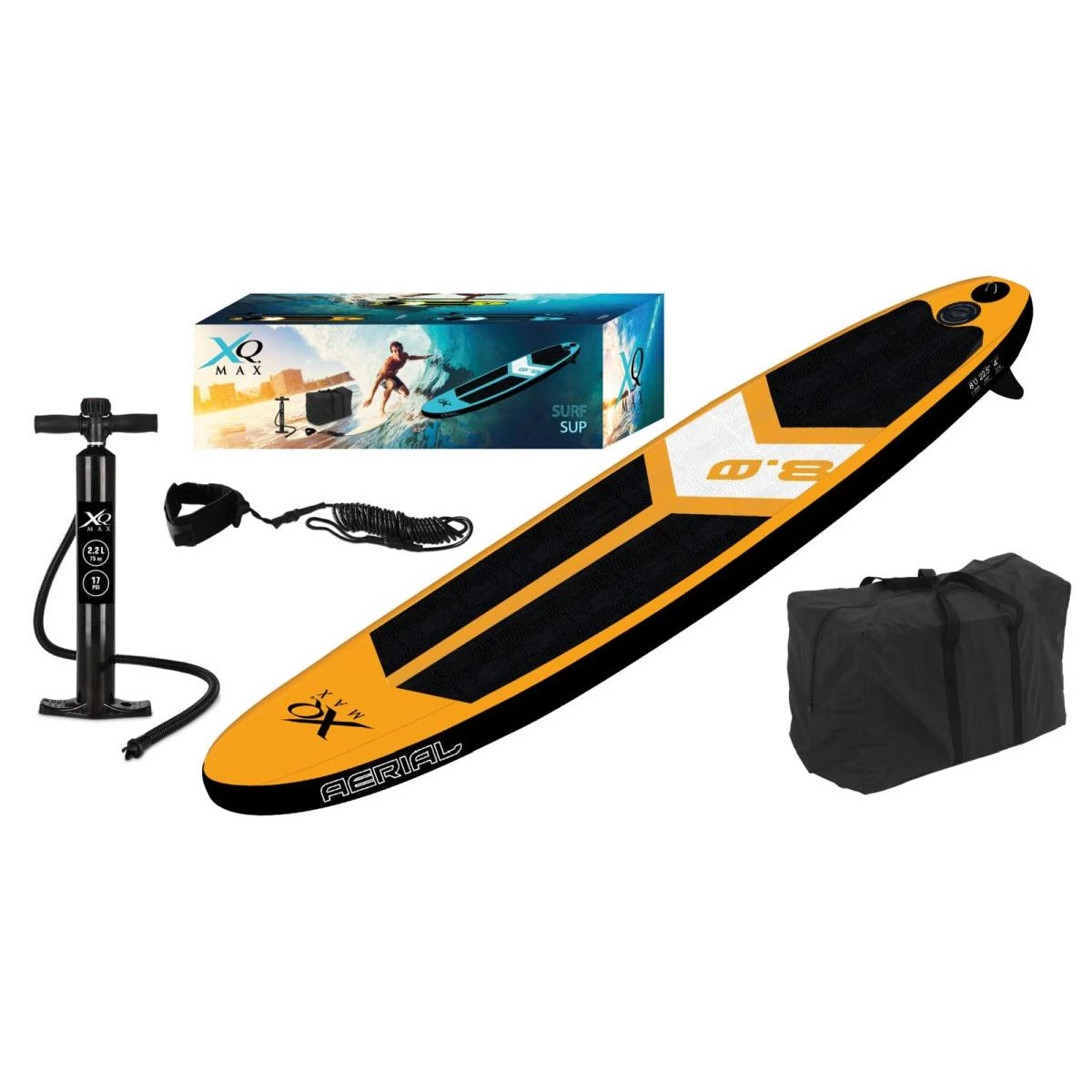 Rinkinys - Sup 90kg Surf 245 X 57 X 10cm Orange